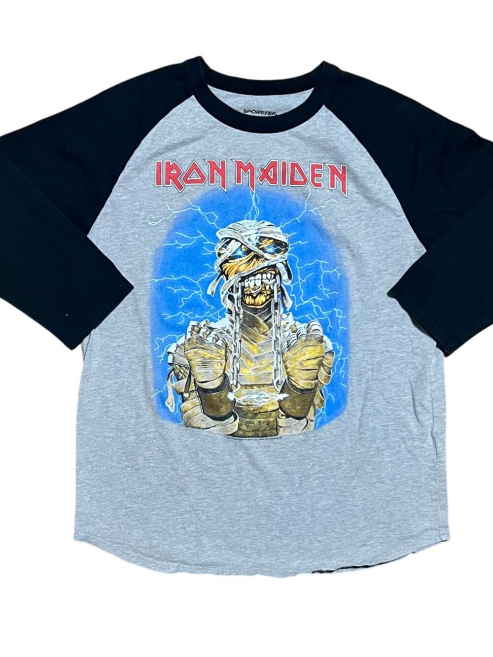 Iron Maiden World Slavery Tour 1984-1985 3/4 Sleeve Replica Shirt, Men's Medium